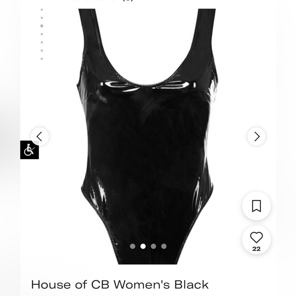 Mistress Rocks/House of CB Women's Black Bodysuit